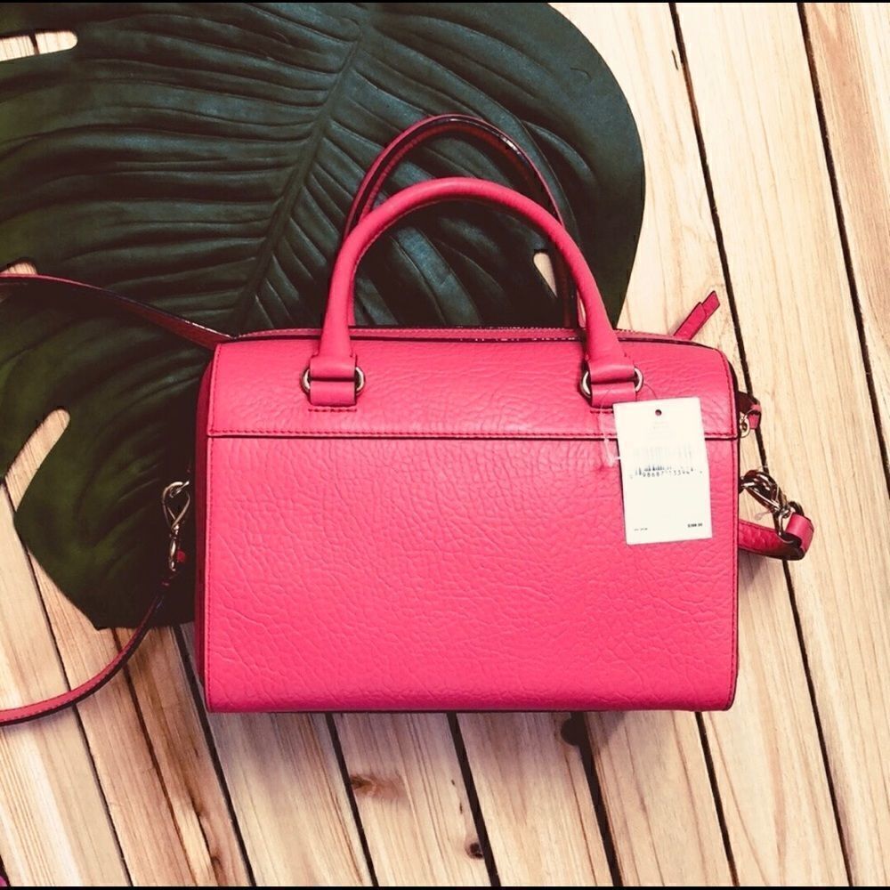 ♠️ NWT Vintage Kate Spade Delaney Perri Lane Bubbles satchel in Cabaret Pink - Picture 6 of 14